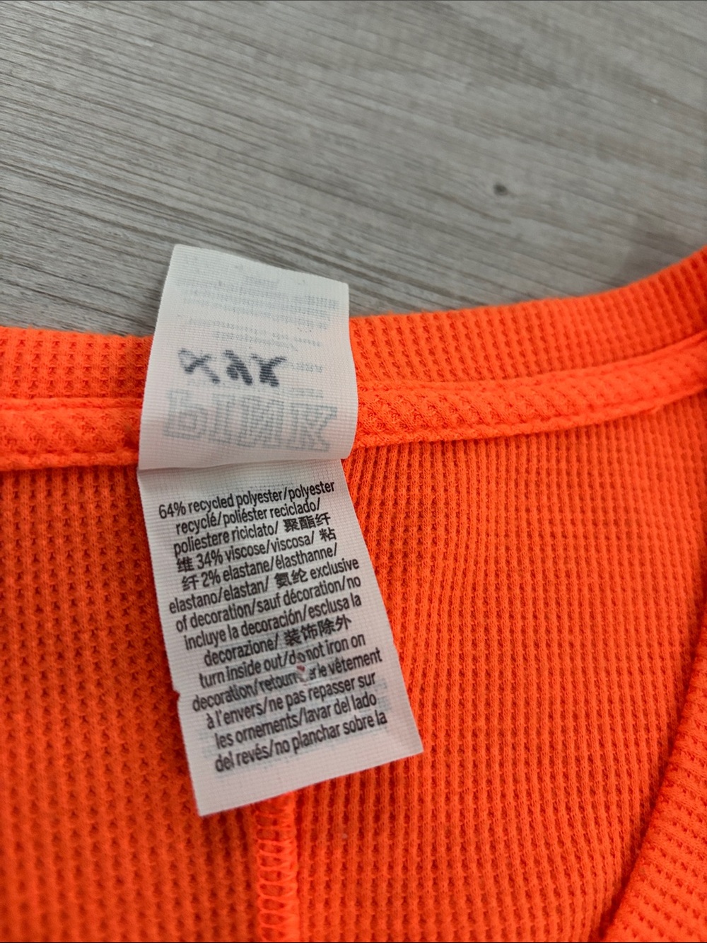 Victoria's Secret PINK Halloween Orange Pumpkin Thermal One-Piece Footie size S - Picture 7 of 10